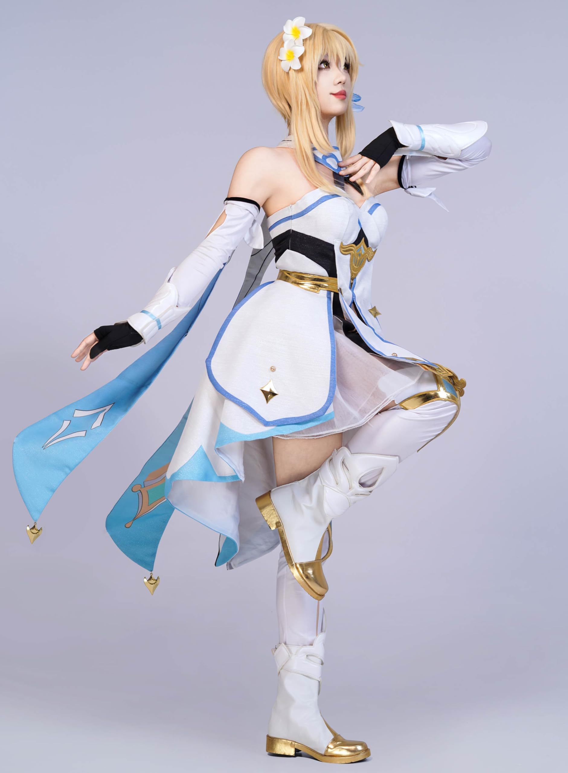 OSIAS Upgraded Edition Genshin Impact Lumine Cosplay Costume(S) - Image 2