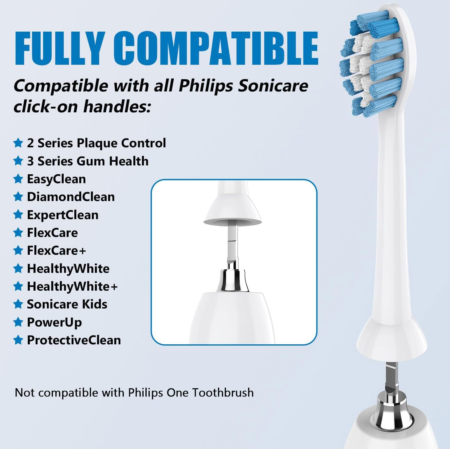 5-Star Compatible Replacement with C3 Sonicare Replacement Heads. Electric Toothbrush Heads Compatible with Sonicare Electric Toothbrush. 4 Pack, White