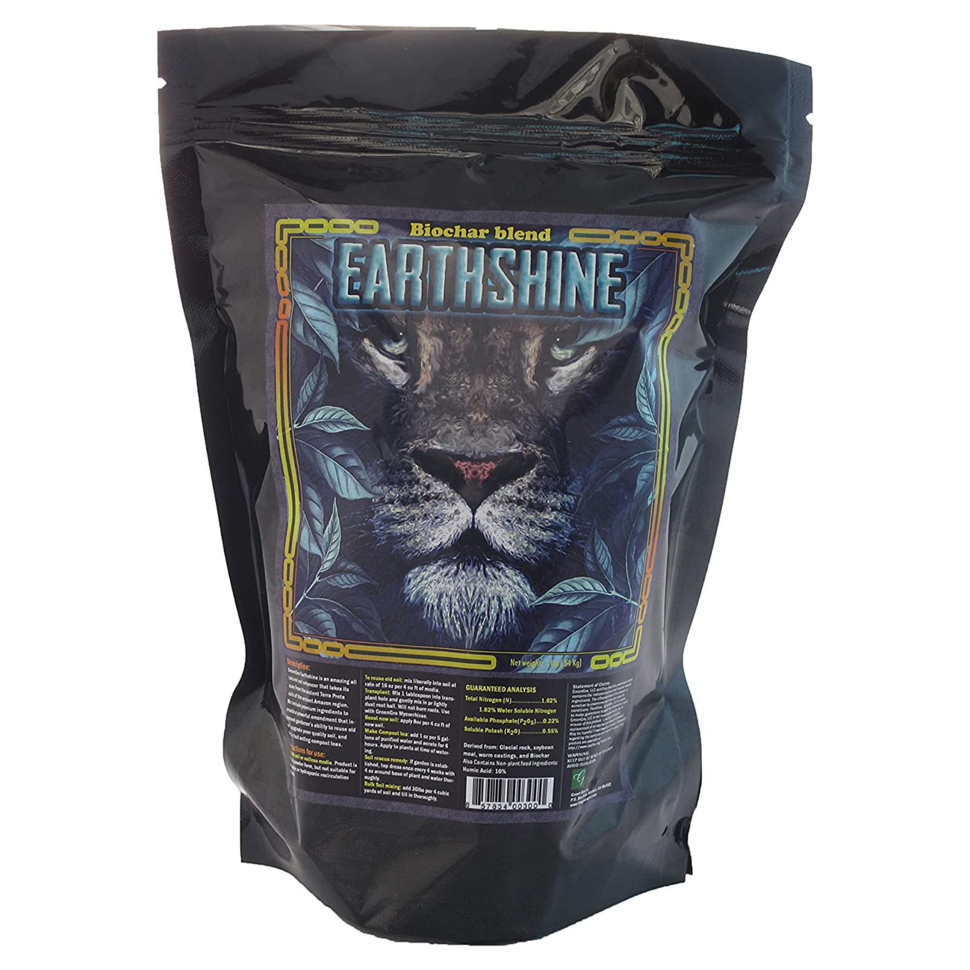 Buy Earthshine Biochar & Humic Blend/Activated Charcoal/Sequesters Carbon/ Soil Booster, Top