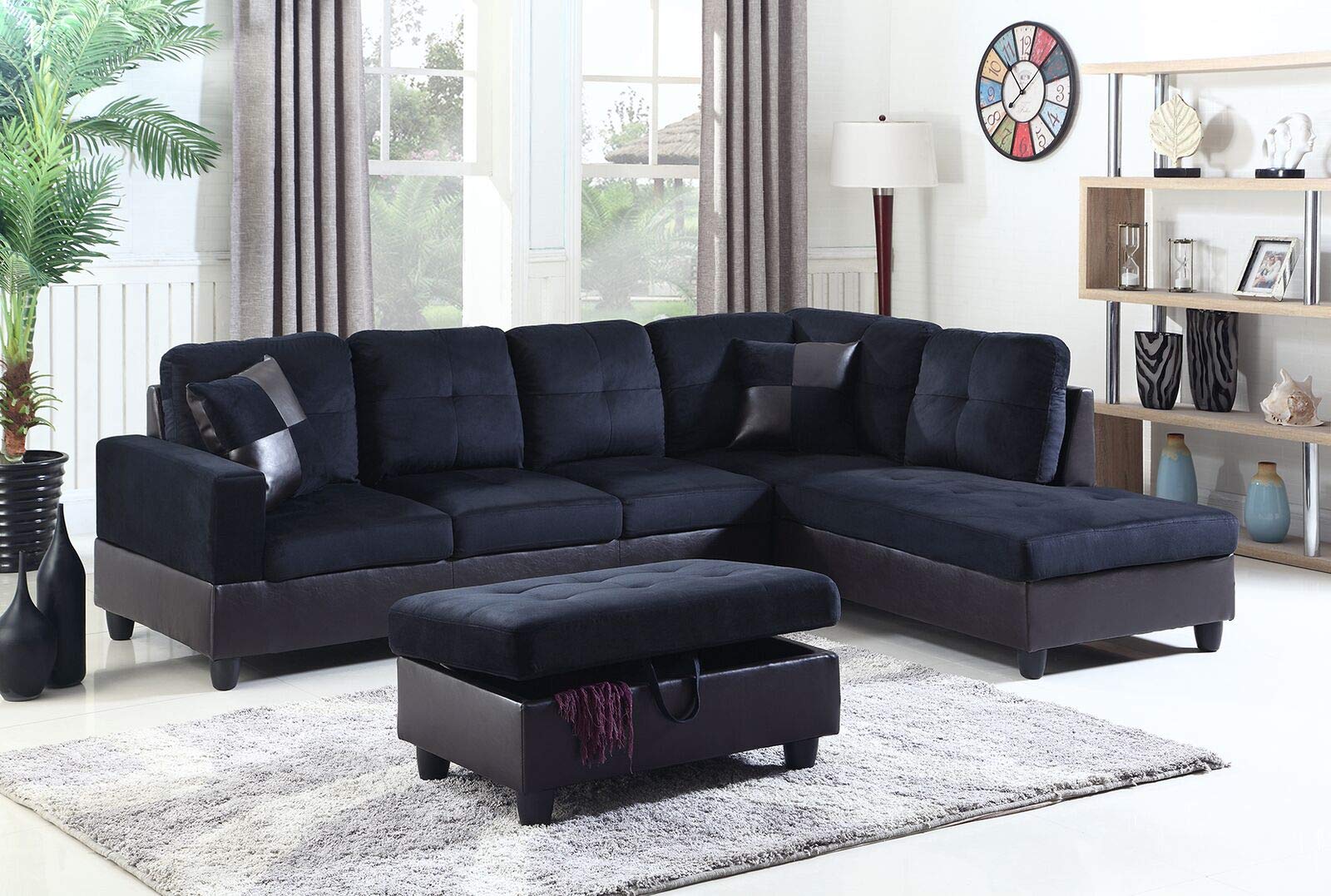 Amazon.com: Life Style Contemporary Living Room Sectional Sofa