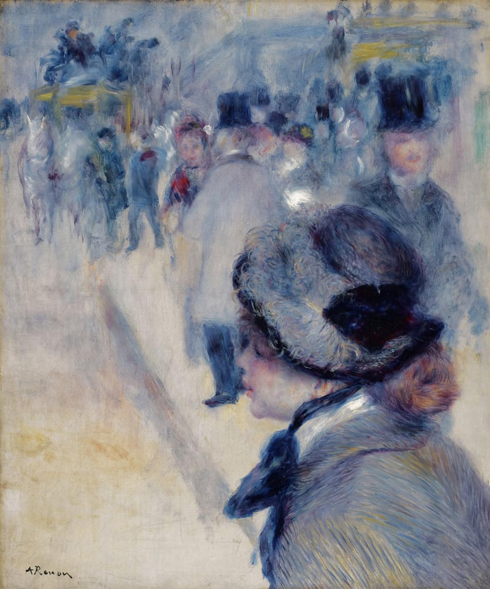 SERENDIPITP Aesthetic Poster Photo Wall Print Retro Picture La Place Clichy by Pierre Auguste Renoir Modern Wall Artwork for Home Decor 60x90cm