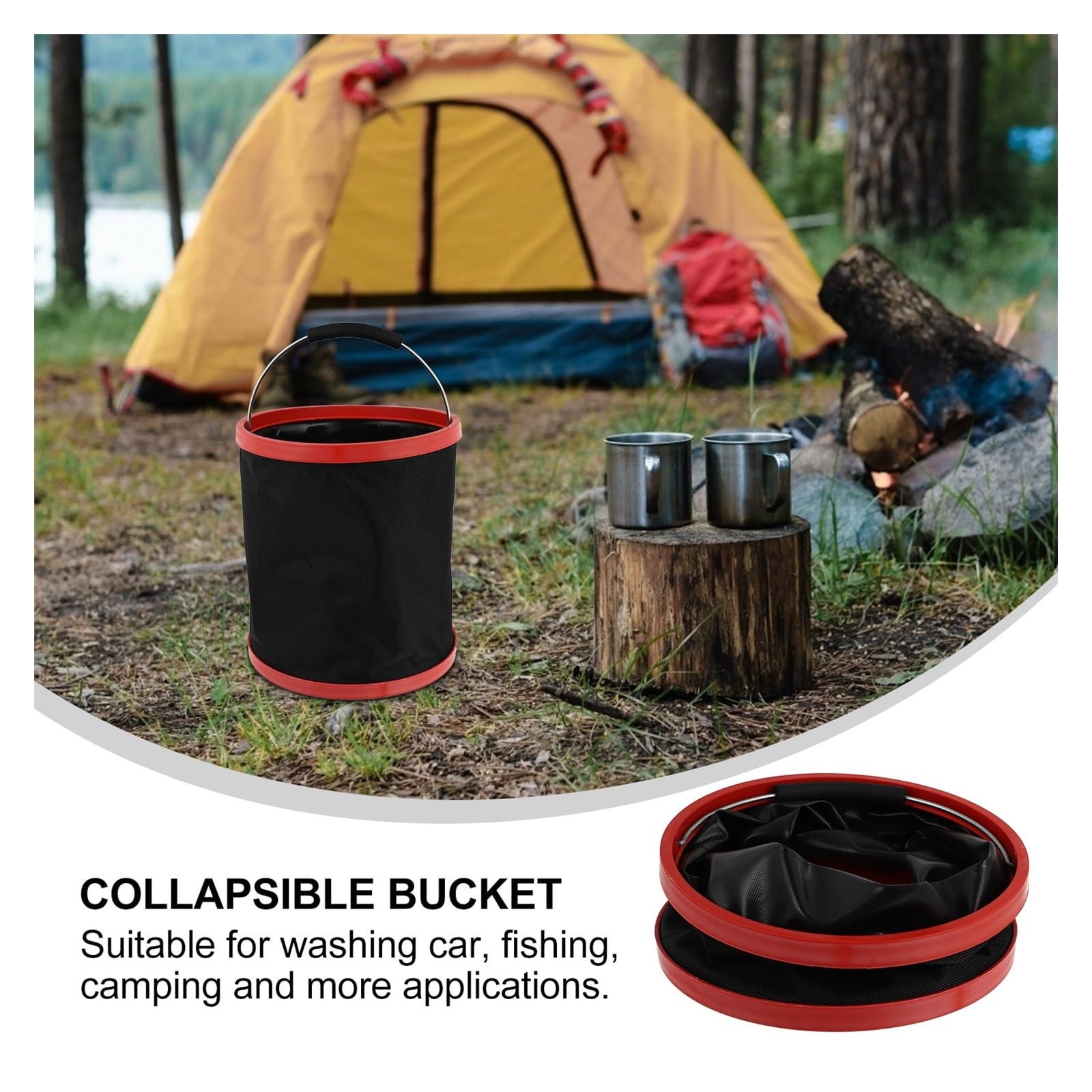 Outdoor Travel przenośna umywalka umywalka składana składana wiadro kempingowe miska zlew worek do prania wiadro na wodę 12L/74