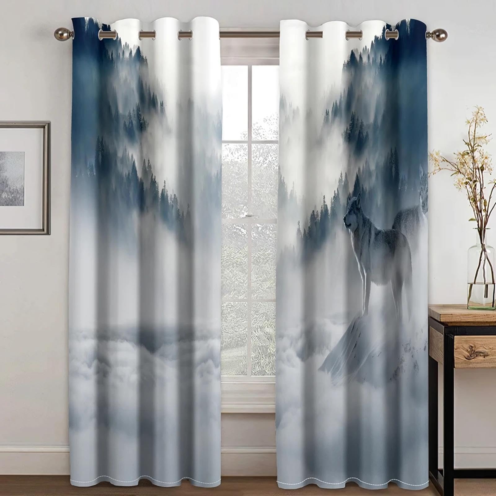 Rideaux occultants pour bloquer la lumière du jour salon et chambre 245 cm