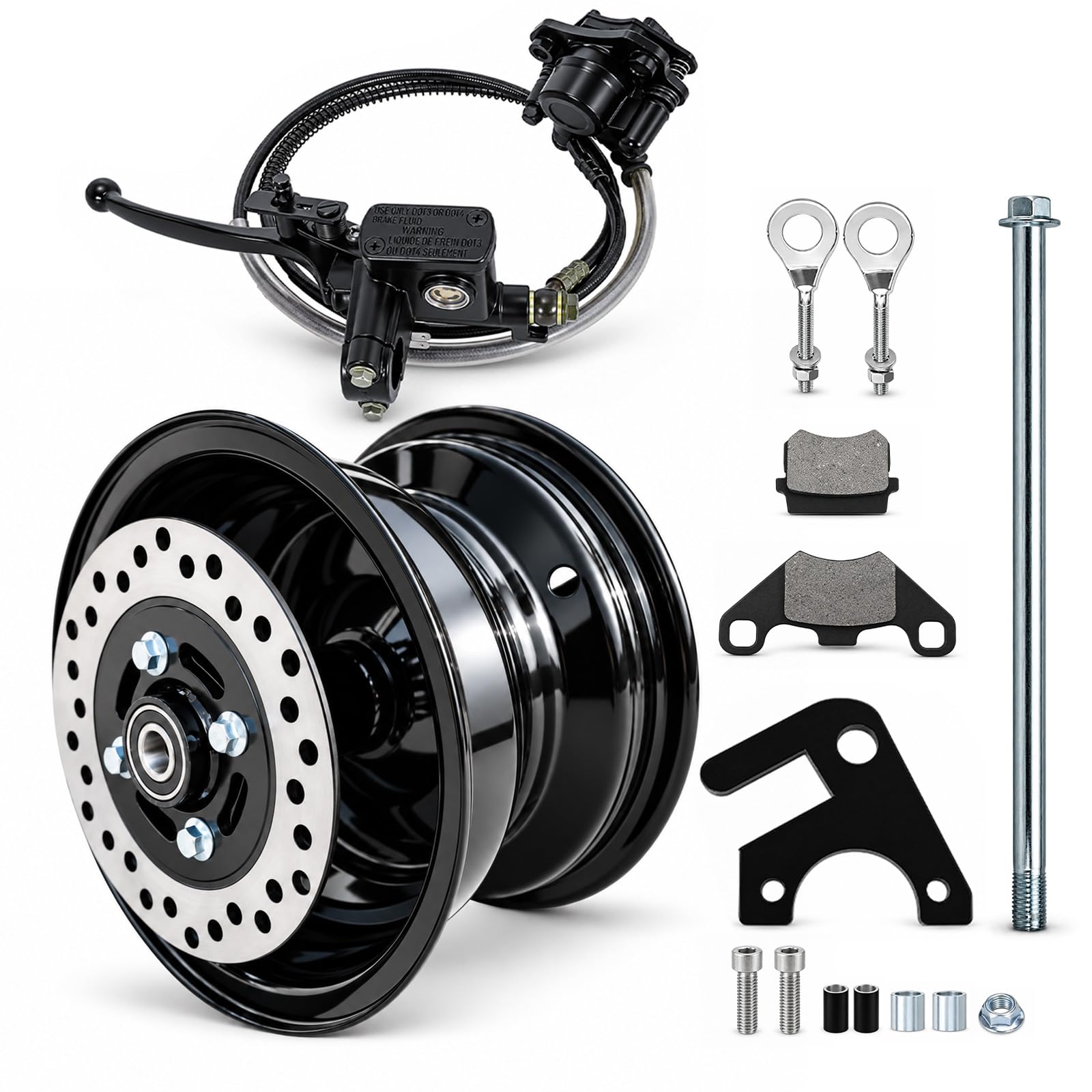 JMCHstore Rear Disc Brake Kit for Coleman CT200U EX BT200X Mini Bike