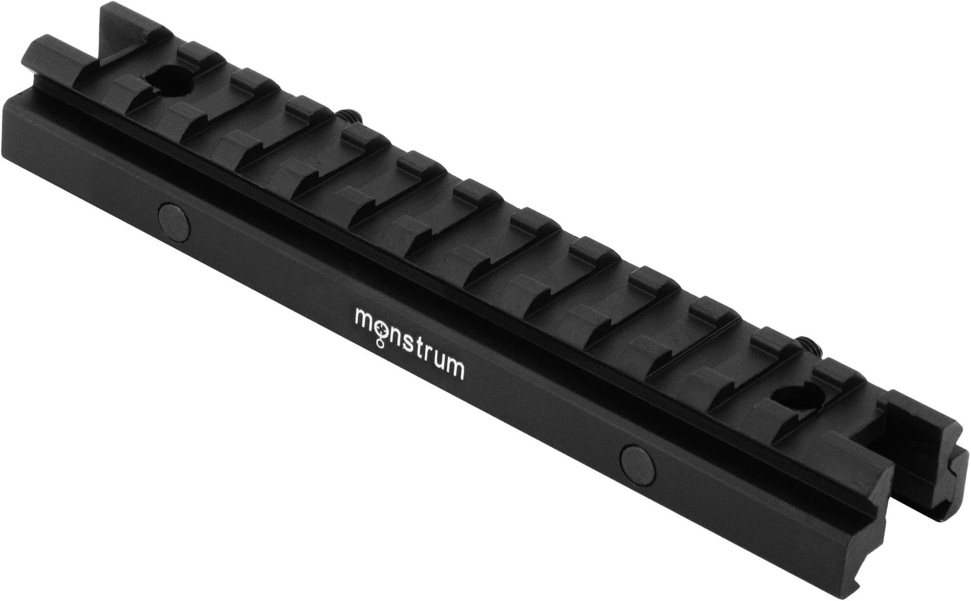 Monstrum Low Profile Picatinny Riser Mount (0.5" H x 5.7" L), for Scopes and Optics
