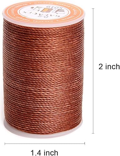 Miniatura 2 de FANDOL Cordón de poliéster encerado, cuerdas recubiertas de cera, impermeable, hilo redondo recubierto de cera para pulseras trenzadas, accesorios