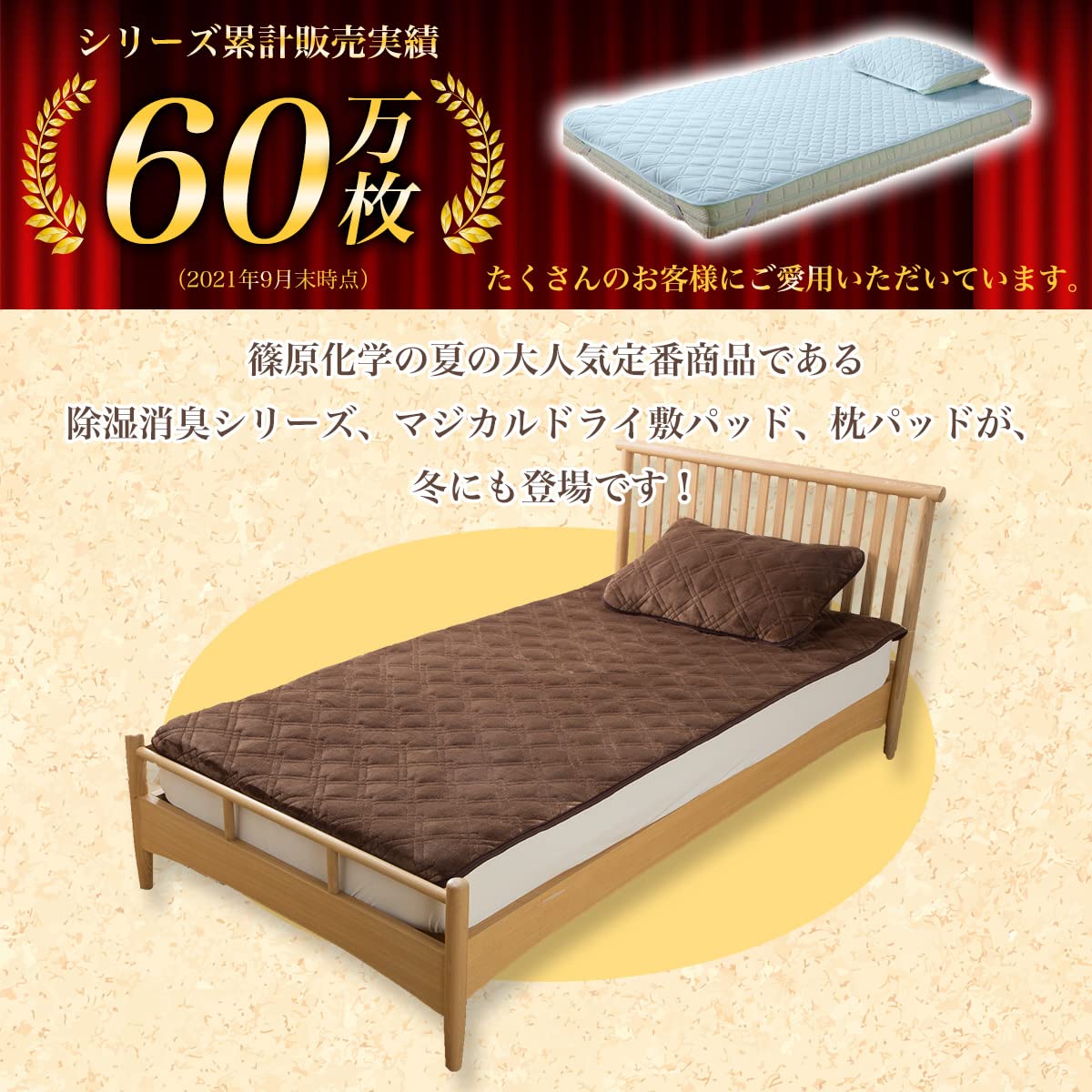 Amazon｜あったか マジカルドライ 除湿 消臭 敷パッド シングル 100 