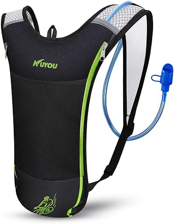 Amazon.com: KUYOU Mochila de hidratación con vejiga de hidratación de 2  litros para correr, senderismo, ciclismo, camping (verde) : Deportes y  Actividades al Aire Libre