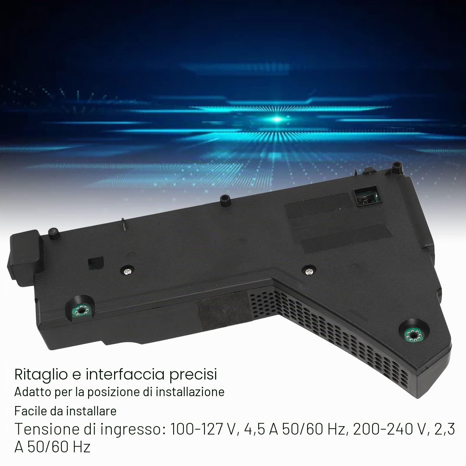 ciciglow Alimentatore di Ricambio per, Alimentatore ADP 400DR, Alimentatore per Console di Gioco con Cavo di Alimentazione per 100‑127V 200‑240V(#3)