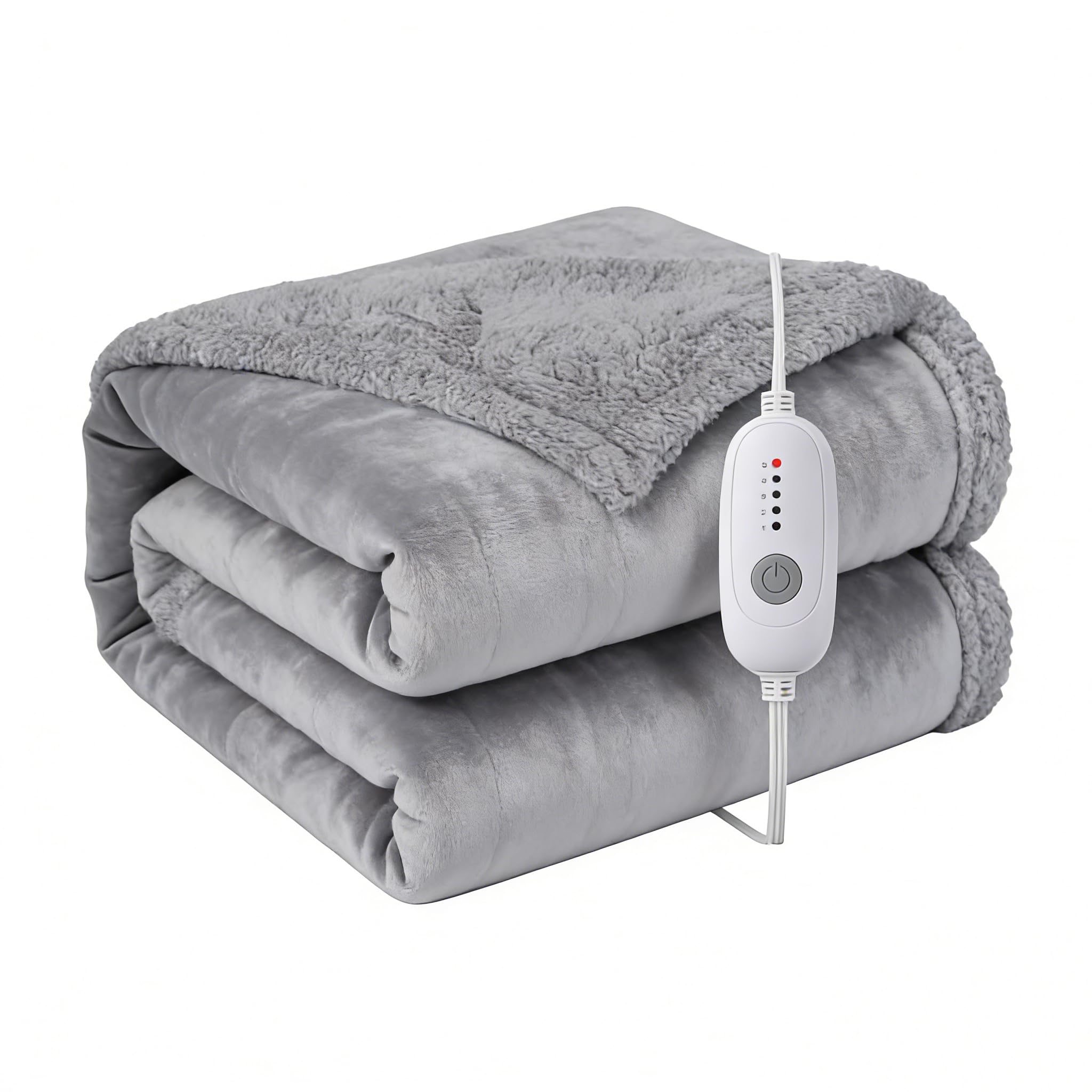 TICOO Electric Heated Blanket Full 72"x84"- 5 Heat & 10H