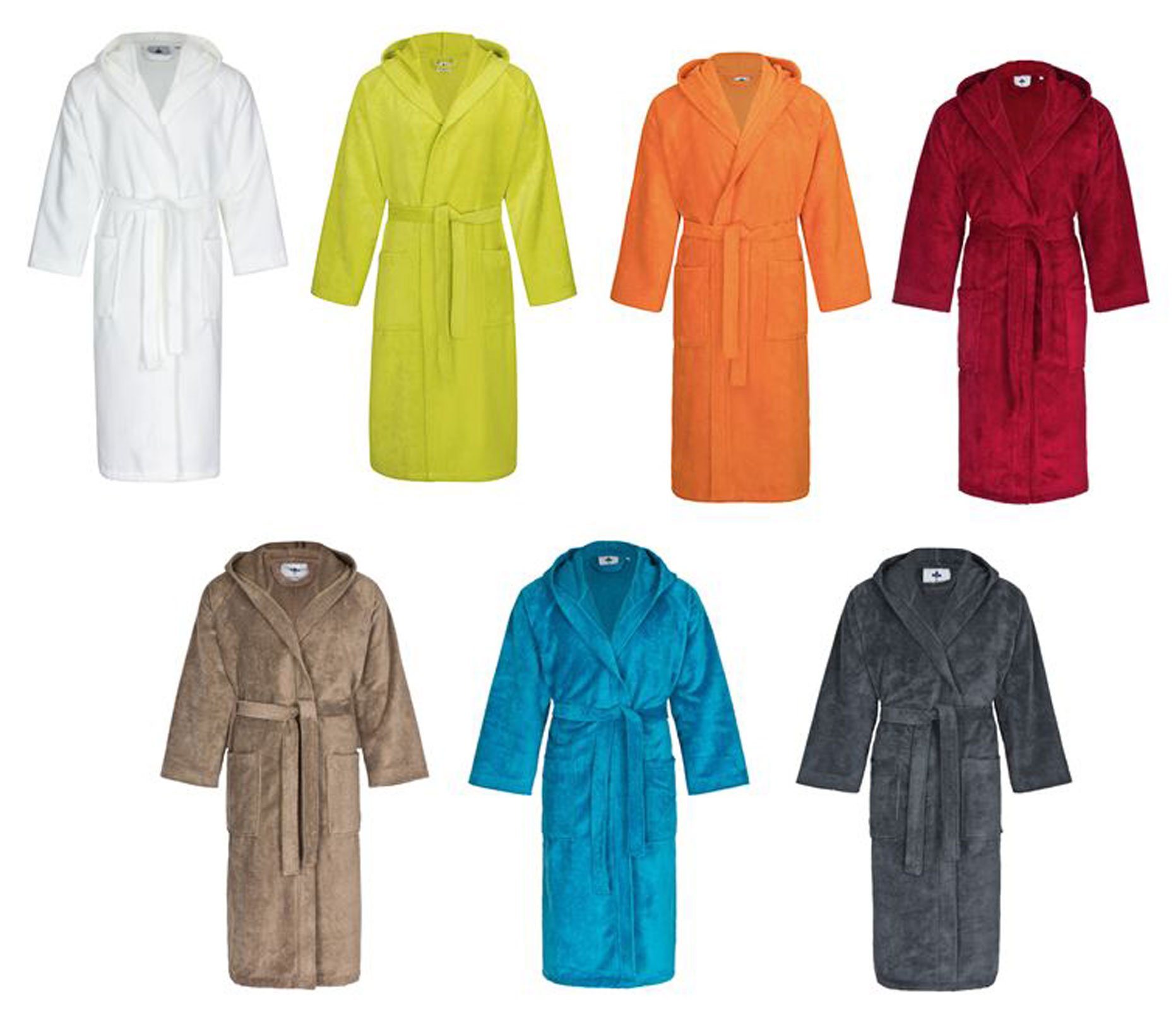 PremiumShop321 floringo Luxus – Albornoz con Capucha de Twin Star Super Soft para Hombre y Mujer, algodón Mezcla, Pizarra, XXX-Large