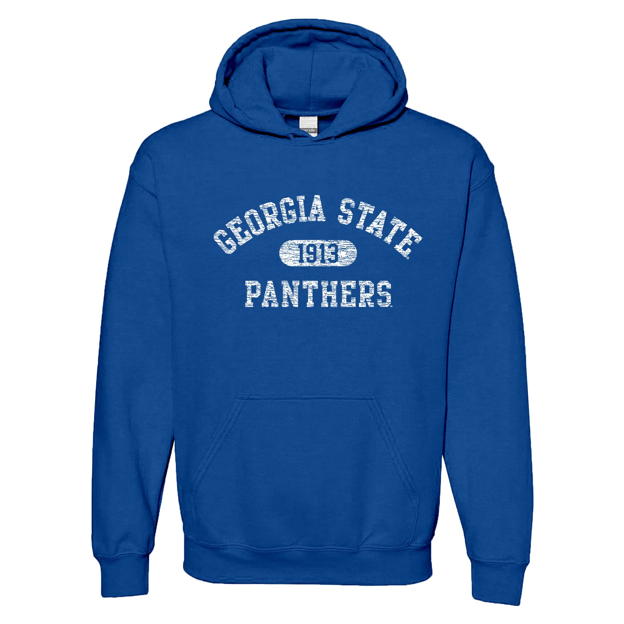 NCAA Officially Licensed College - University Team Color Arch Logo Hoodie, Georgia State Panthers Royal, Large โ image 1