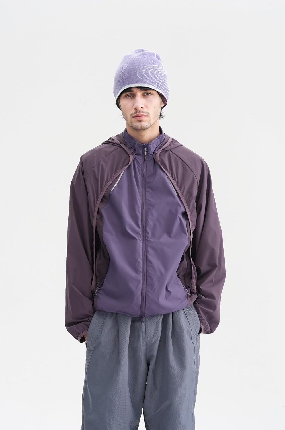 Unisex UPF 50+ Sun Protection Jacket 2 in 1, Breathable Hiking Fishing Windbreaker,Lightweight Cycling Hoodie