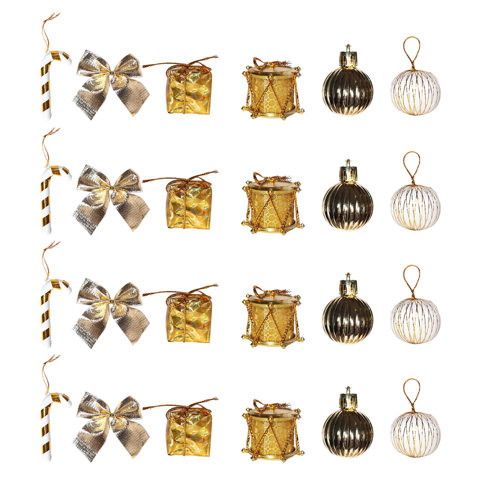 24Pcs Christmas Ball Ornament Shatterproof Foam Decorative Baubles Christmas Tree Decorations for Wreath Door Unbreakable Tree Ornament