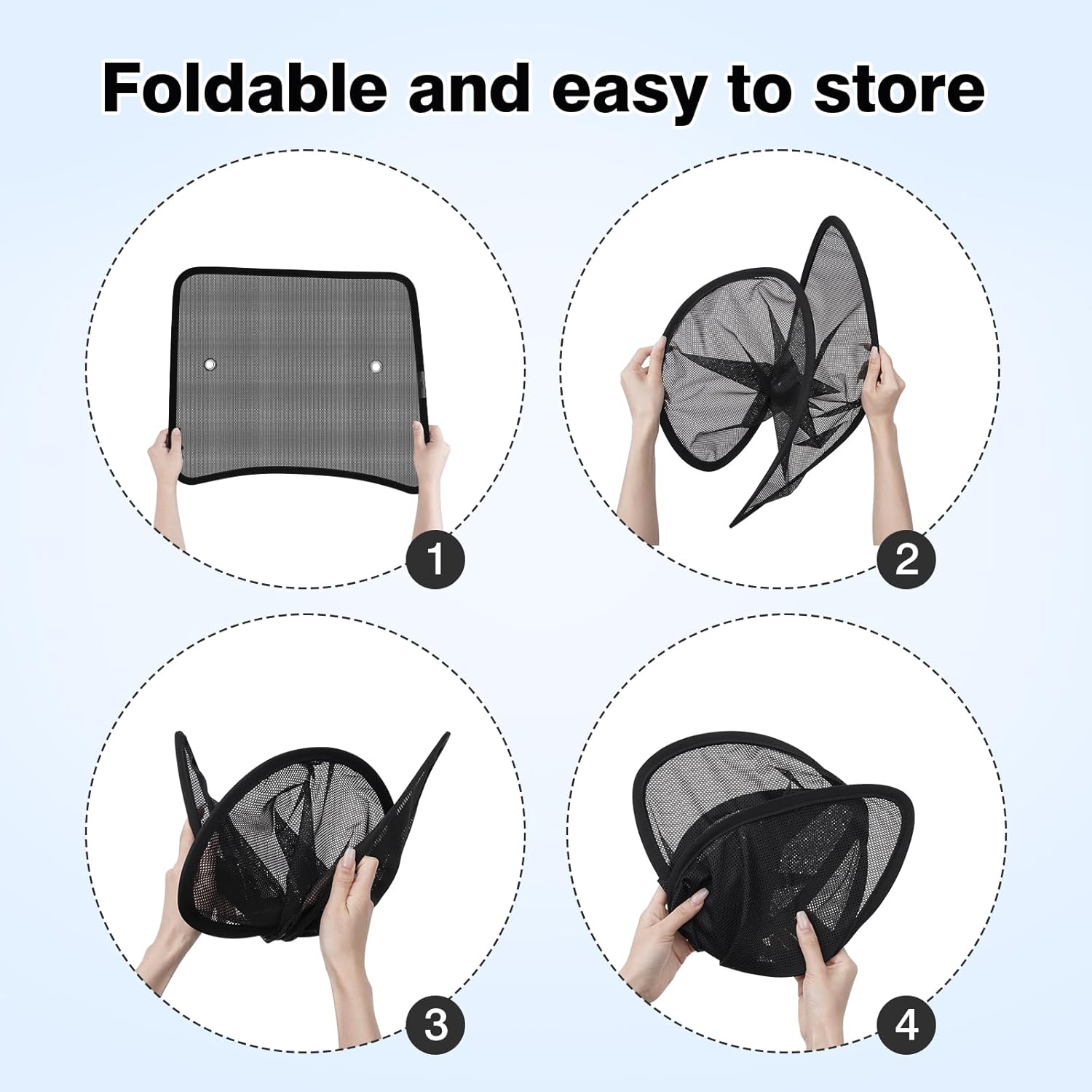 KUST 2PCS Side Window Sun Shade for Semi Truck, 20x16.9 inch Side Window Shade for Kenworth T680 / T880 / W990 (All Years),Sunshade with Suction Cup,Glare Shield UV Protection