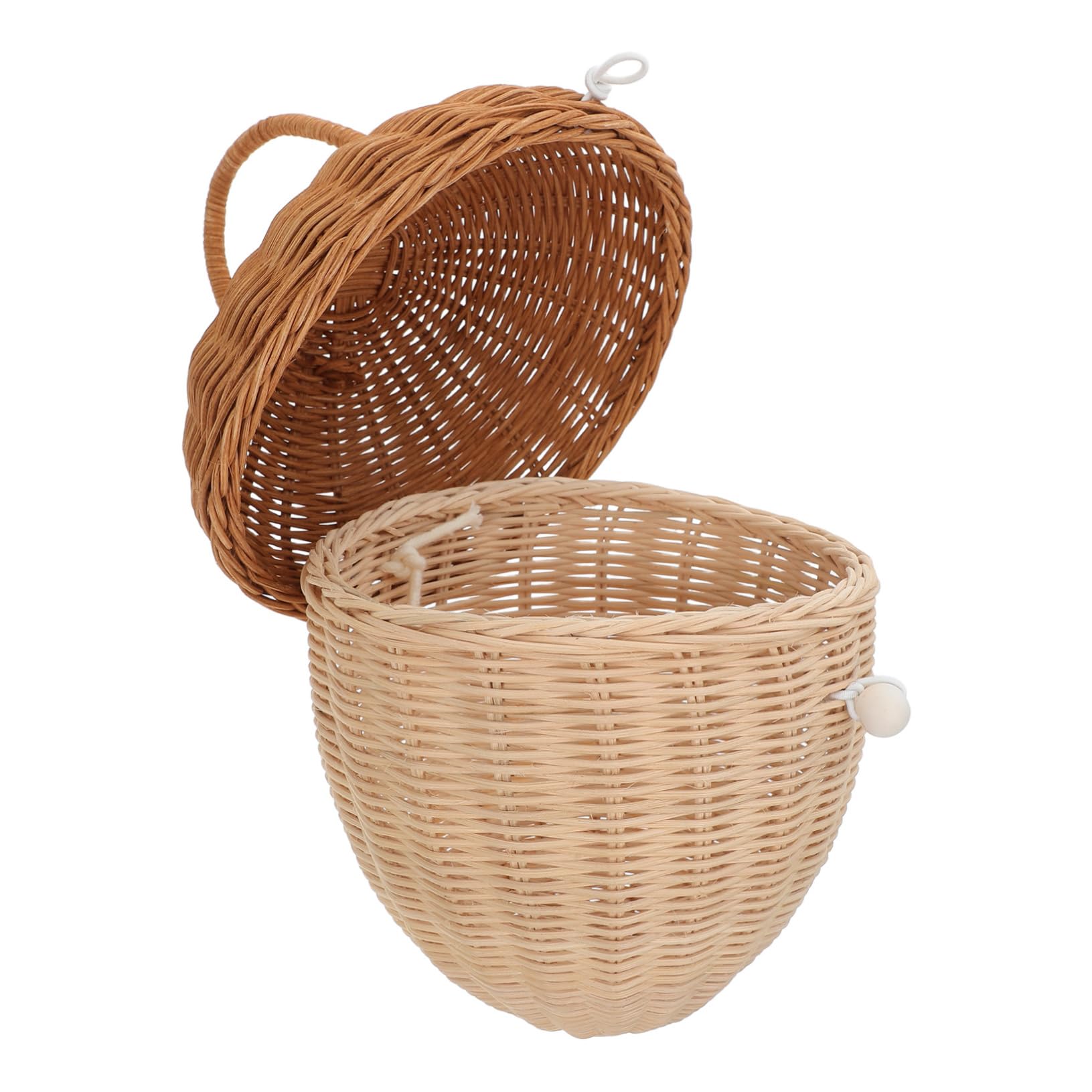 Panier de rangement rotin fait main pour éliminer le désordre des accessoires