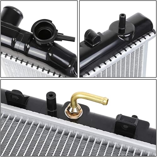 Miniatura 3 de DNA Motoring OEM-RA-13091 - Radiador de refrigeración de núcleo de aluminio estilo OE compatible con Subaru WRX 12-14  08-14 Impreza MT, 27-116