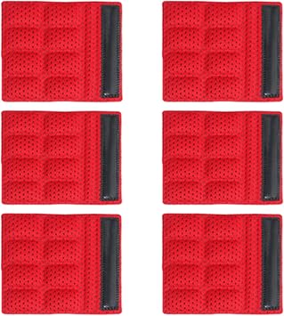 6PCS Chin Pads Foam Pad Set Strap Padding Replacements Universal Cushion Mats for Cycling Bike Bicycle Motorcycle Road Racing Riding Helmet