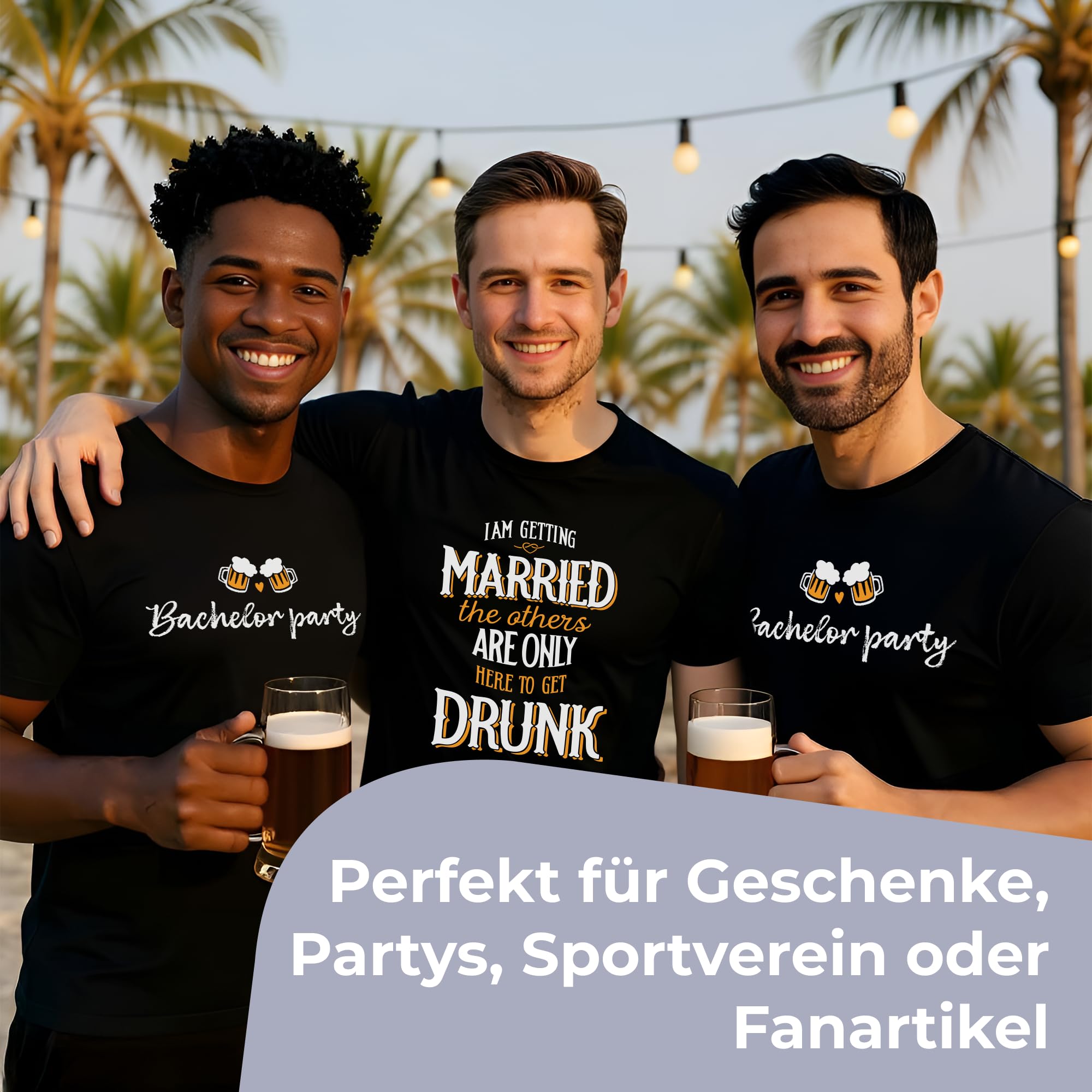 Cimpress Personalisiertes T-Shirt für Männer, Mit Foto, Text oder Design selbst gestalten, Baumwoll-T-Shirt für Herren in S - 3XL Bedrucken Lassen, Für Geburtstage oder als Werbegeschenk