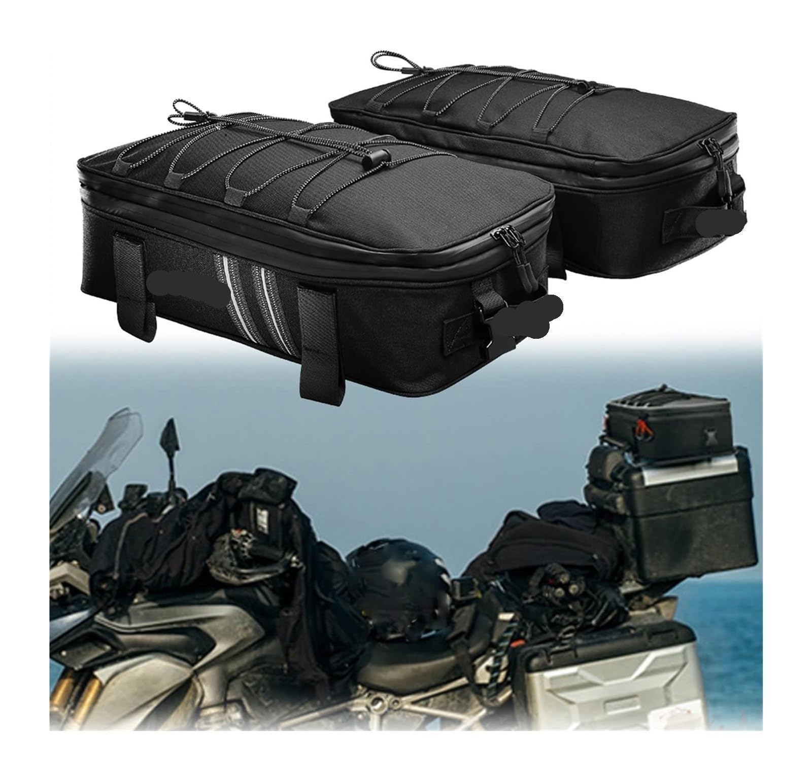 Per BMW R1200GS R1250GS F750GS F850GS LC ADV 2013-2022 Portapacchi Top Rack Bagagli Laterali Box Borse Borsa Moto Moto Portapacchi(1 Pair Side Bags)
