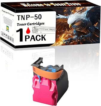 TNP-50 Toner Cartridges Compatible for Konica Minolta bizhub C3100P Printers, Office Printing is Easy Clear Smooth 1 Pack Magenta