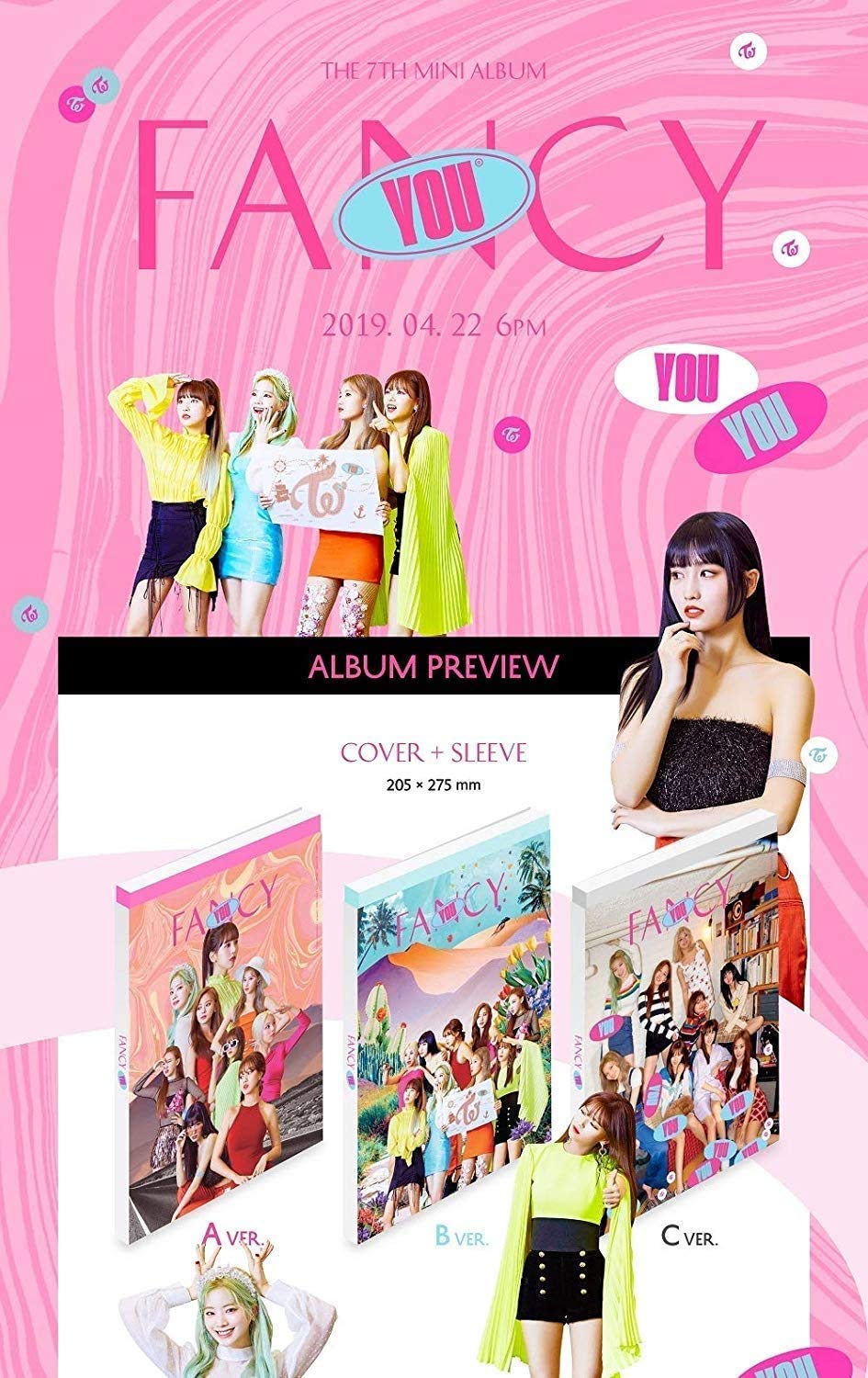 Amazon.co.jp: JYP Twice - Fancy You [A ver.] (第7ミニアルバム) CD+ 