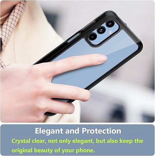 Miniatura 6 de Funda para Samsung A15 5G, Samsung Galaxy A15 5G, con protector de pantalla de vidrio templado, 4 bolsas de aire incorporadas, no amarillea, funda