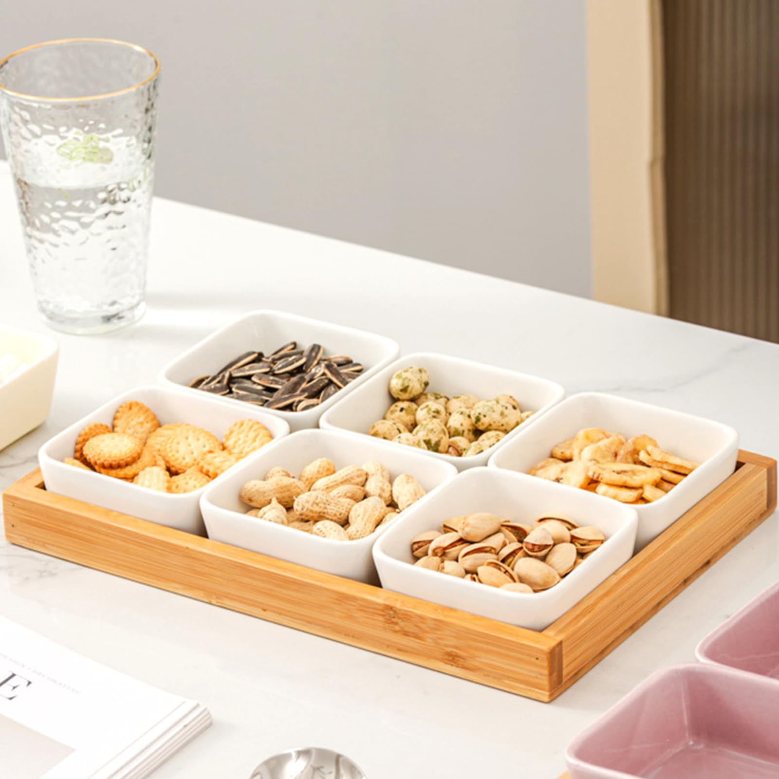 6 Cuencos Blanco Para Salsas Y Aperitivos - Juego De Tazones Mini Para Sushi, Postres, Snacks