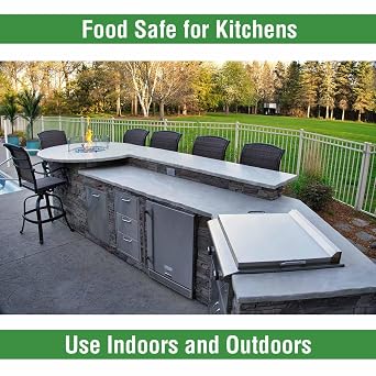 Ovation Concrete Countertop Sealer - an Easy, Food Safe Cement Seal for DIY use (16 oz Satin)