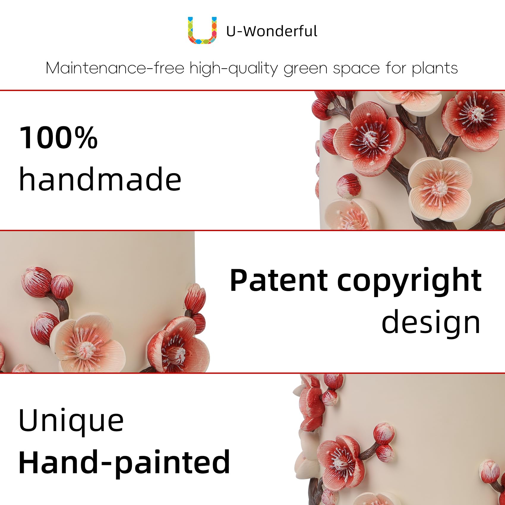 Vaso per piante da 20 cm, con petali 3D con drenaggio, grazioso vaso unico per piante grasse/piante serpente/cactus per interni ed esterni, decorazione colorata e divertente per la stanza
