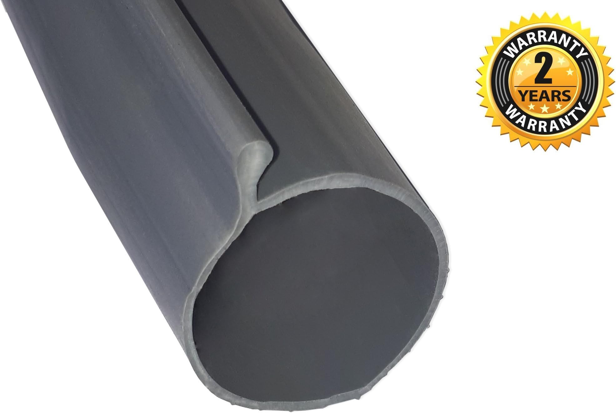 Garage Door P-Bulb Bottom Seal Strip 20-Feet Grey With single P-End (0.194") | 20' x 1.5" diameter | Heavy Duty Weather Bulb Seal 20' Replacement | Single P-Style Match Amarr/Clopay & More.