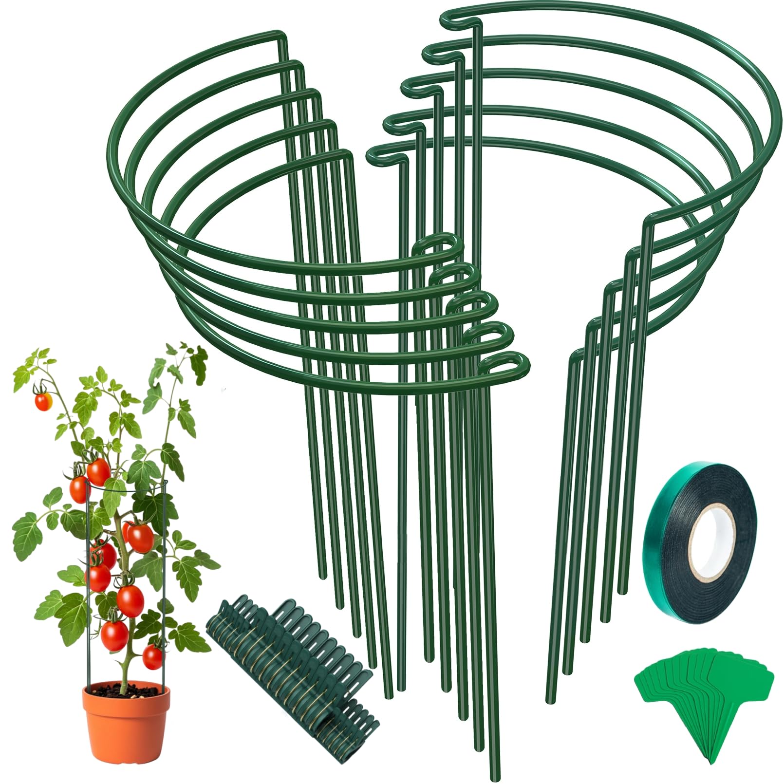 Unves 10 Pack Plant Support Stakes