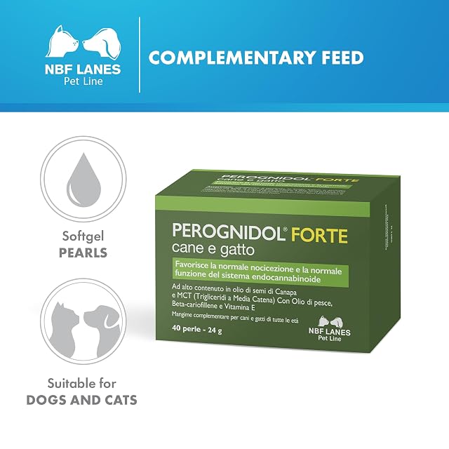 Foto 2 de 7 de NBF Lanes - Perognidol FORTE Perro y Gato, 40 perlas, Favorece la Nocicepción Normal y la Función Normal…