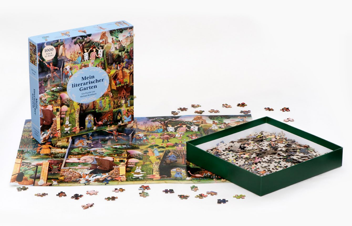 Mon Jardin littéraire Un Puzzle de 1000 pièces. Michael Kirkham