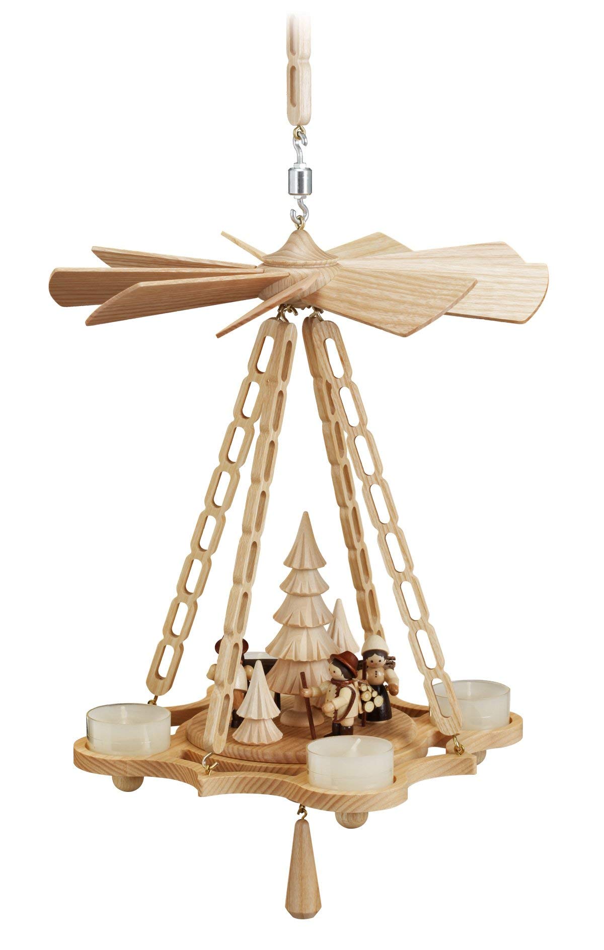 Couverture pyramide motif forêt petit modèle pour plusieurs personnes