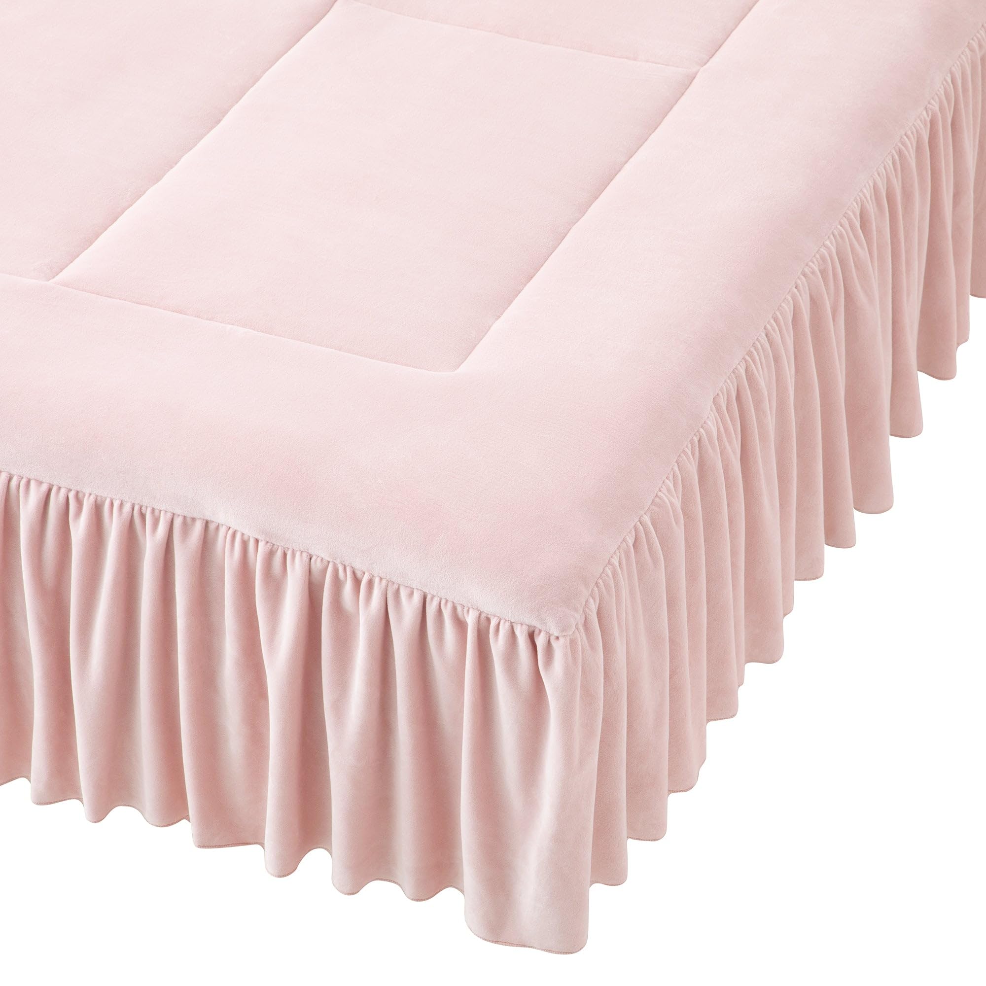 WARMY アルガンオイル加工 フリル 掛け布団カバー シングル ホワイト WARMY アルガンオイル加工 フリル 掛け布団カバー シングル