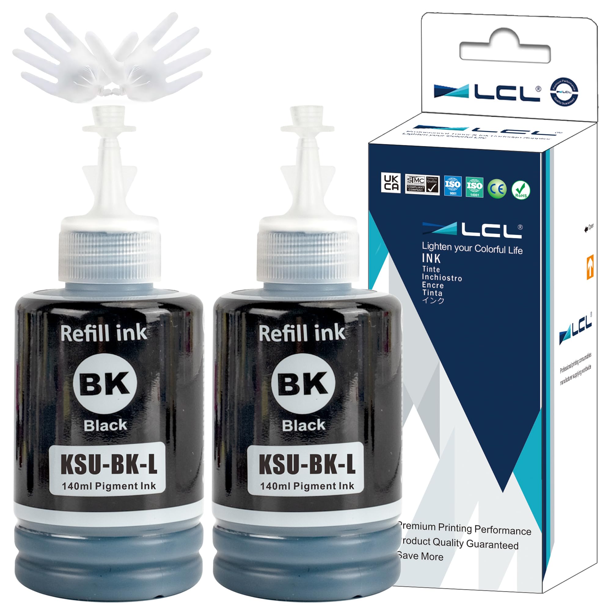 Amazon.co.jp: LCL エプソン用 KSU-BK KSU-BK-L 大容量 互換インク