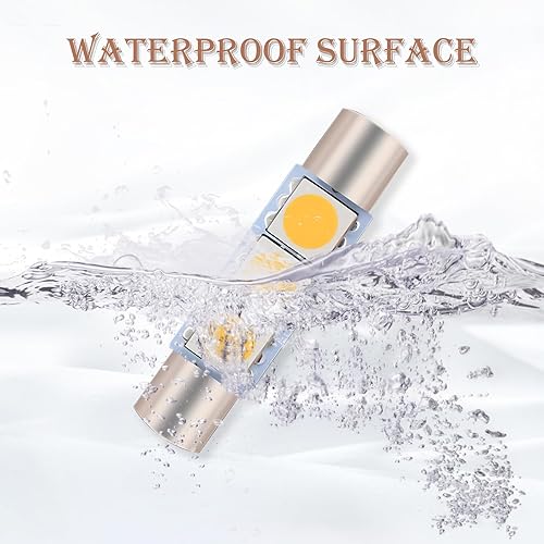 Miniatura 9 de cerfioo Pack-10 28MM LED Car Reading Light, Super Bright Vehicle Roof Light Replacement, Universal 180 Degree Automotive Makeup Light Accessories