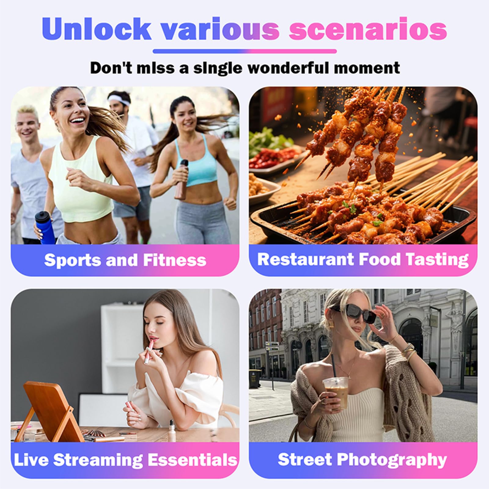 Generic Ekran selfie ze światłem | Generic Ekran do selfie ze światłem złożonym o długości 160 mm 11 cm materiał plastikowy numer modelu RK-14M do smartfonów