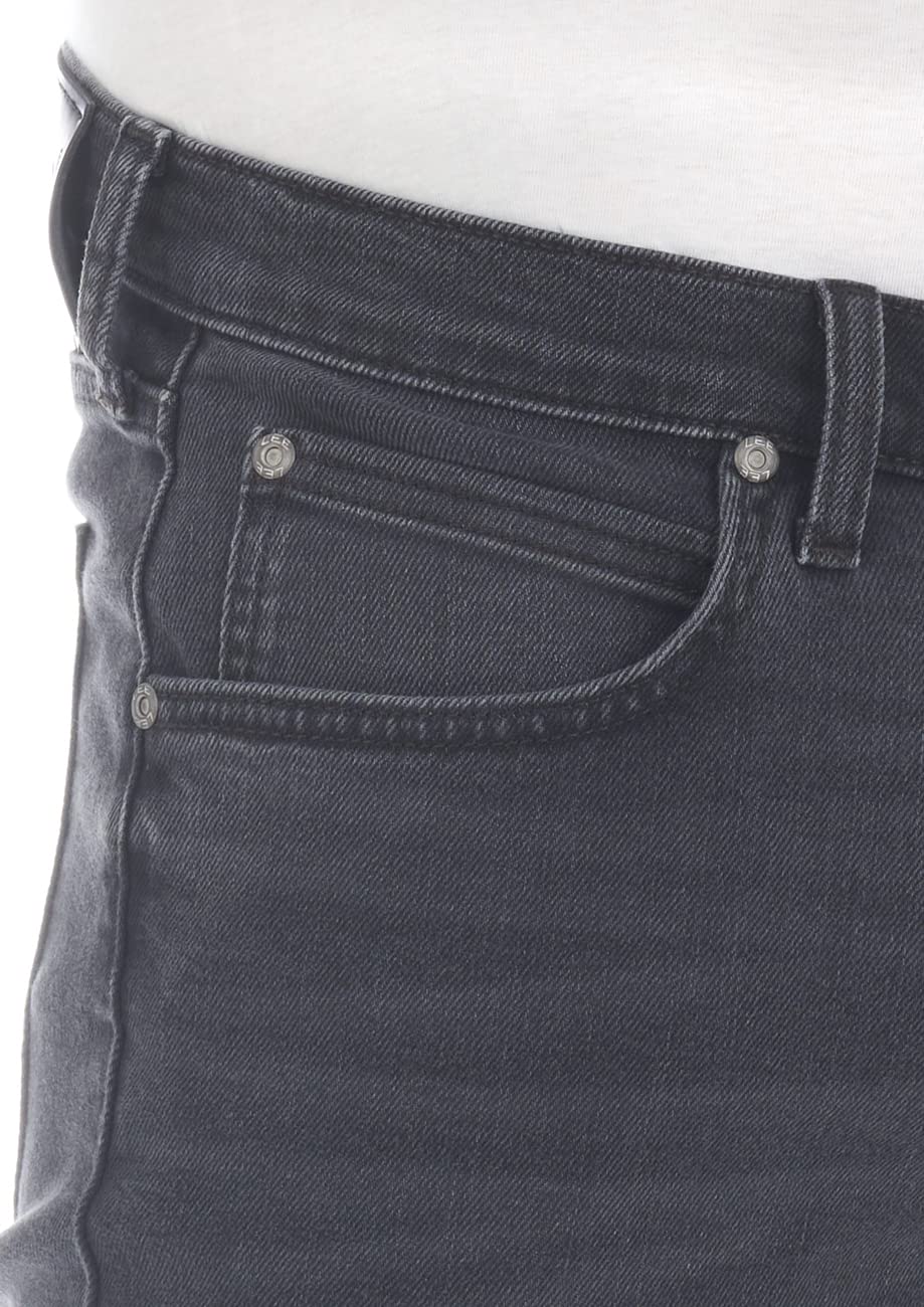 Lee Męskie dżinsy Luke Slim Fit zwężane męskie spodnie jeansowe bawełna denim stretch niebieski czarny szary w31 w32 w33 w34 w36 w38