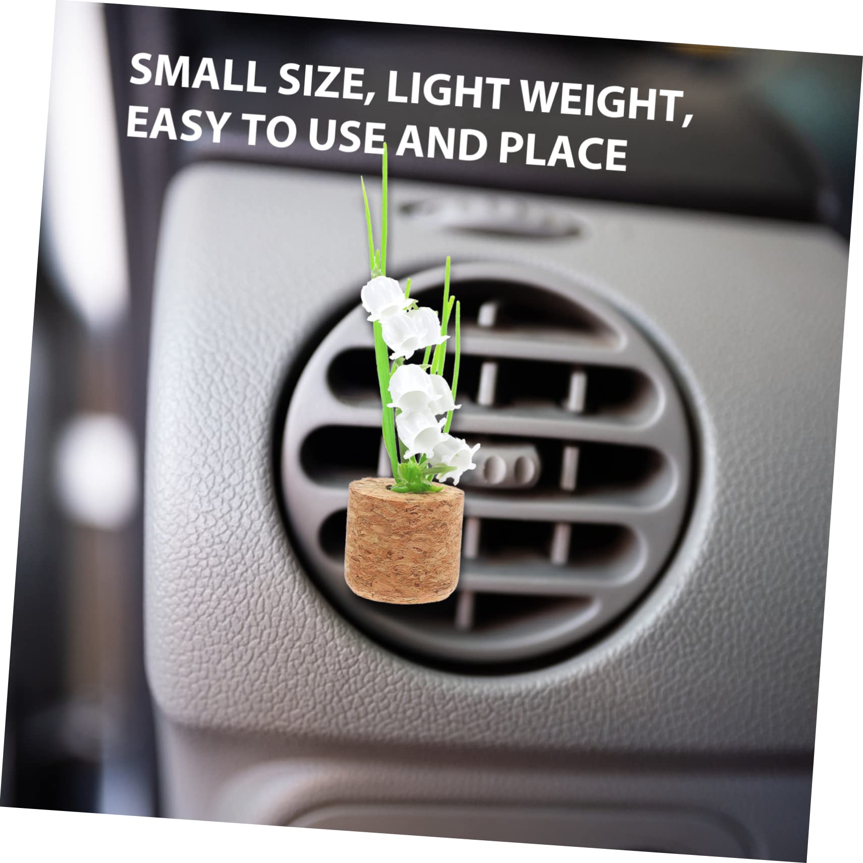 GLEAVI 5pezzi Clip Diffusore Aromi Per Auto Con Design Simulato Di Pianta Clip Decorativa Per Uscita Aria Veicolo Accessorio Unico e Resistente Per Interni Auto e Ufficio