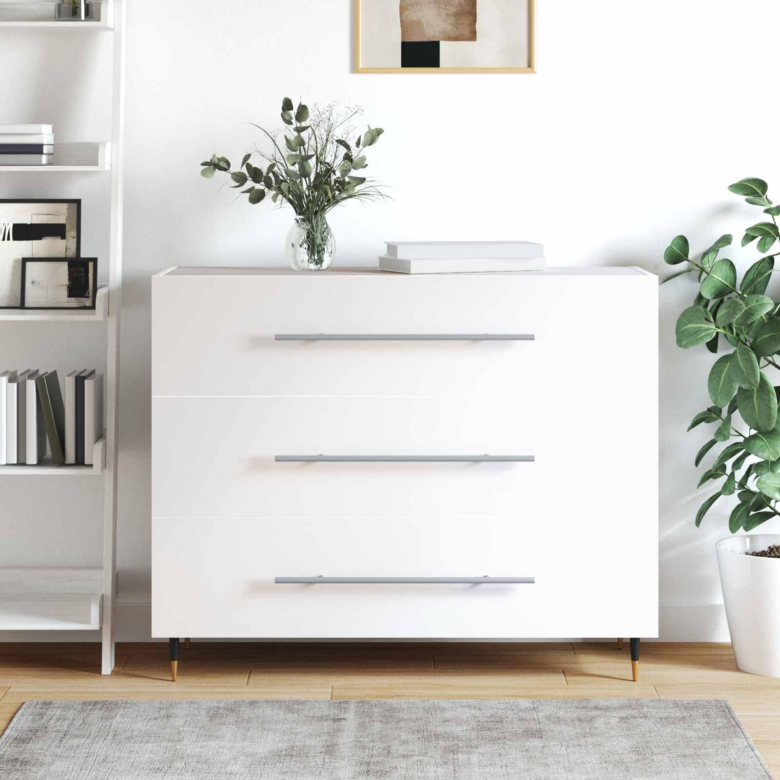Griff aus Stahl Silber 500 mm 12 Stück, Möbelgriff für Schrank, Küchengriff, Schubladengriff, Türgriff, Kommodengriff, vielseitig für Küche, Bad, Wohnzimmer, Flur, Garderobe, Sideboard