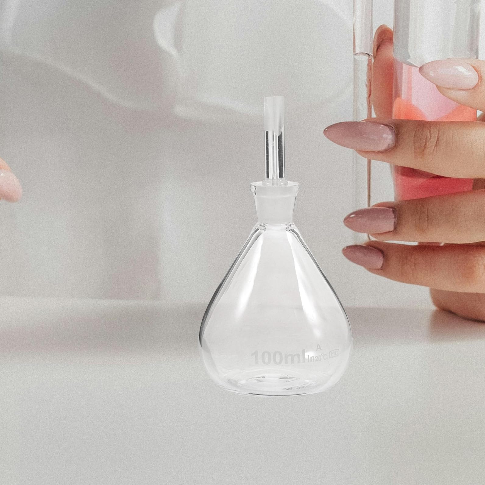 iplusmile De Pycnomètre En Verre Verrerie Scientifique Bouteilles En Verre Verre Un Verre