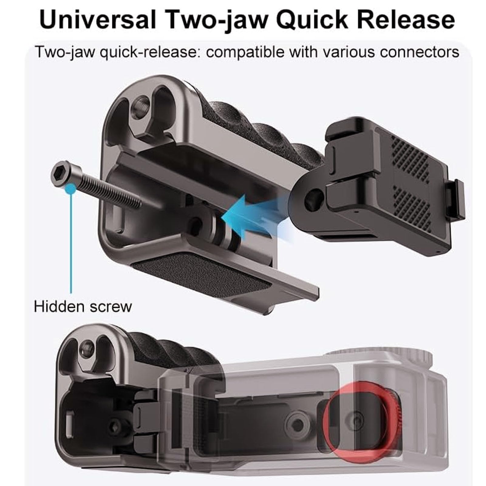Zunate 5 Pro Street Grip Kit Impugnatura Ergonomica con di Batteria a Sgancio Rapido