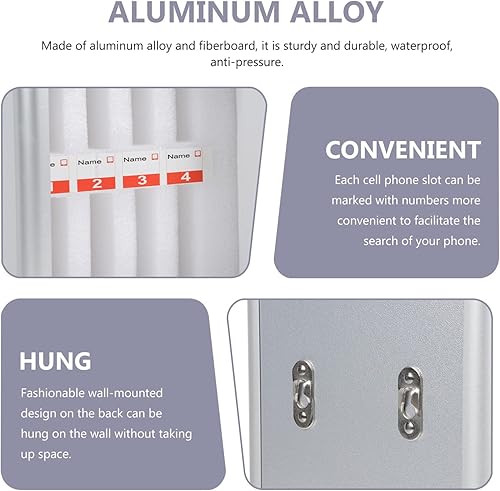 Miniatura 8 de Hemoton Caja fuerte para teléfono móvil, gabinete de teléfono celular, bloqueo de temporizador, bloqueo de teléfono celular, para niños, aula,