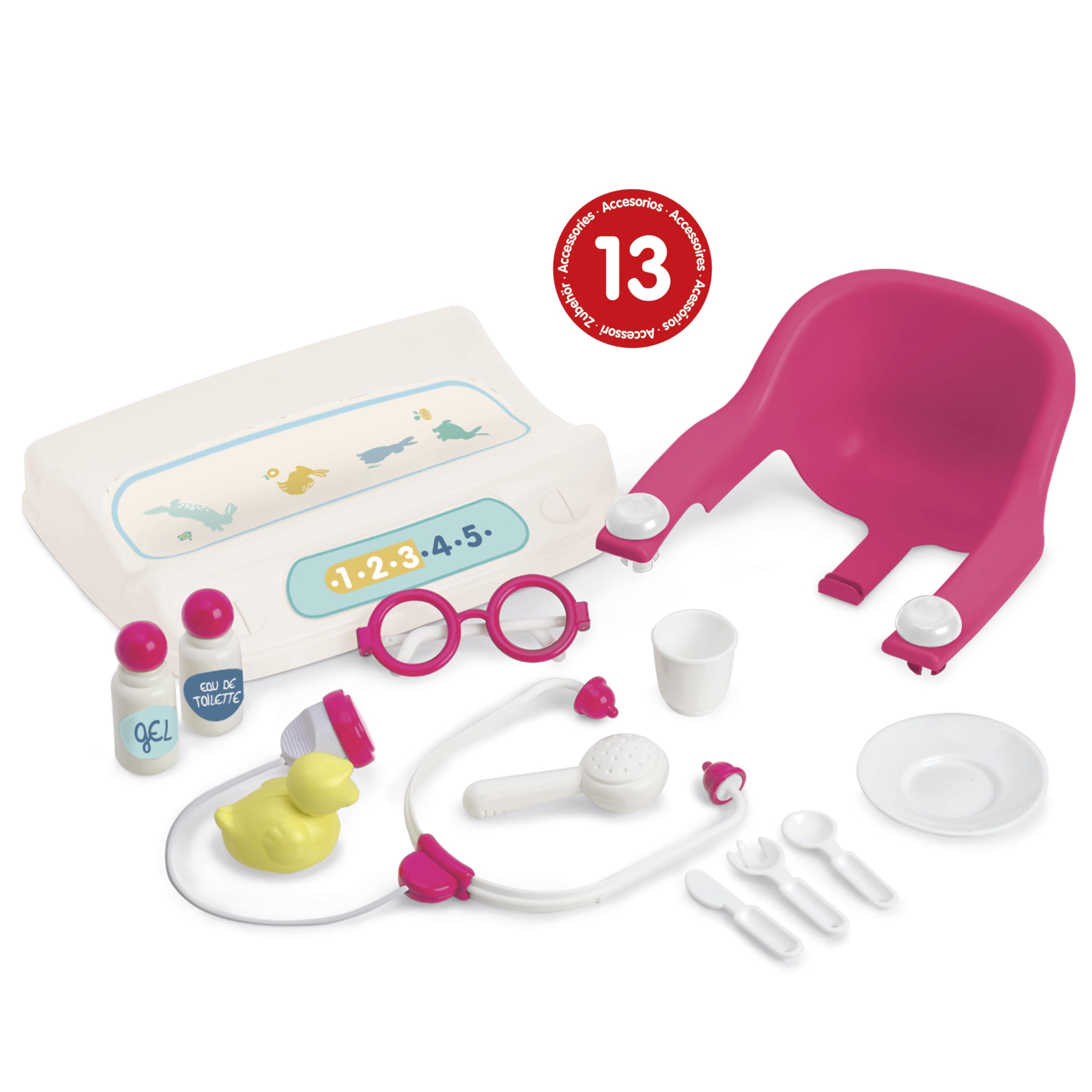 Chicos - Centro Medico per Bambini | Gioco di Imitazione per Bambini | Prenditi Cura del Tuo Bambino con Oltre 13 Accessori | Set di Accessori per Bambole | Consigliato a Partire dai 3 Anni (87458)