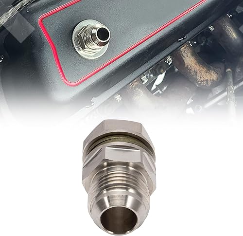 Miniatura 4 de 315-04301-010 Adaptador de tapón de drenaje de retorno de aceite 10AN Turbo Cárter de aceite Bung Fitting Sin soldadura Reemplazar 31504301010