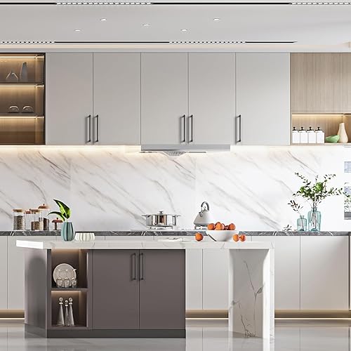 Miniatura 5 de Asidrama Paquete de 10 manijas de gabinete de cocina color negro mate de 7.5 pulgadas (7.559 in), tiradores de gabinete, accesorios de gabinete de