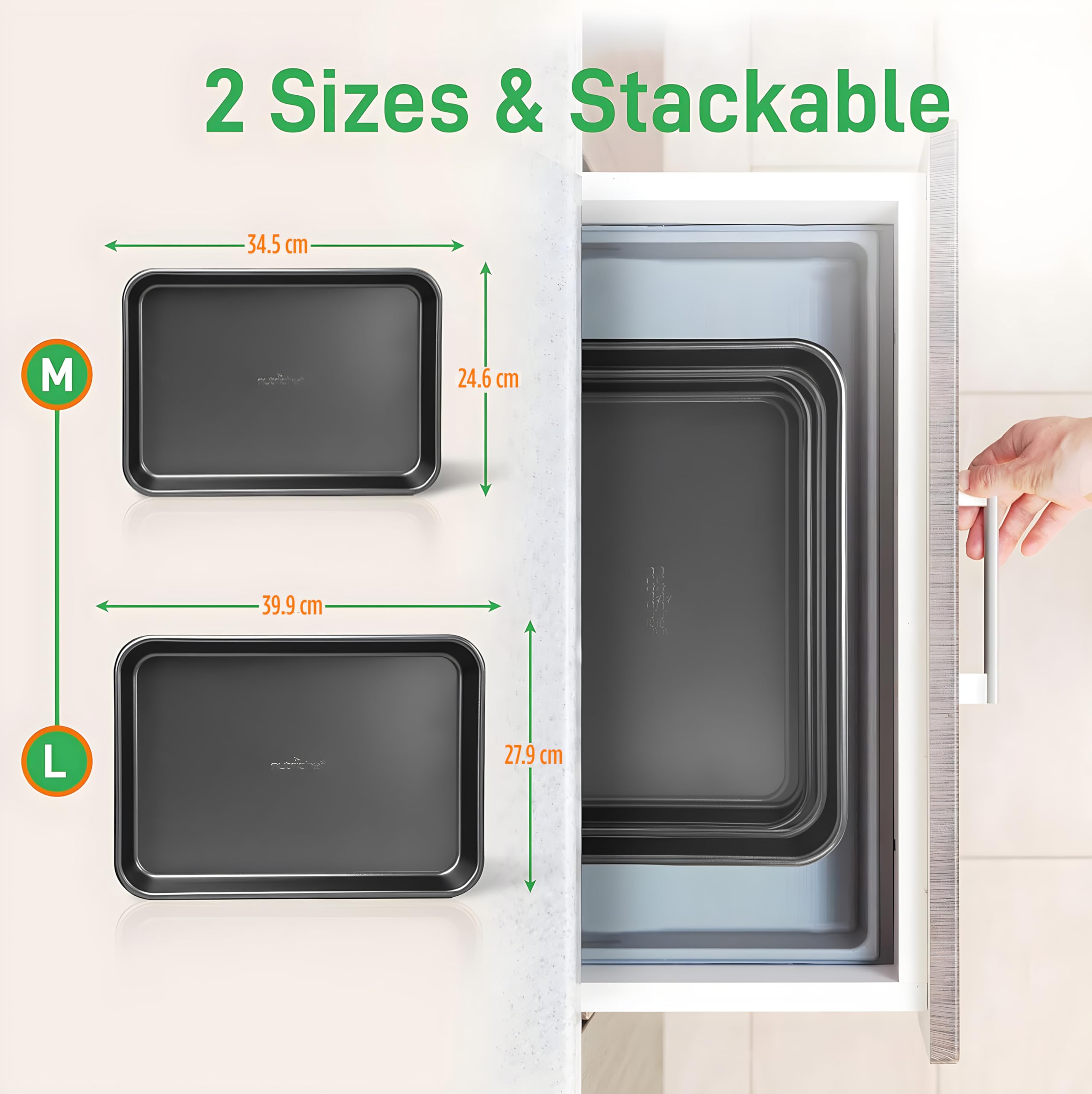 Nonstick Cookie Sheet Baking Pan - Image 2