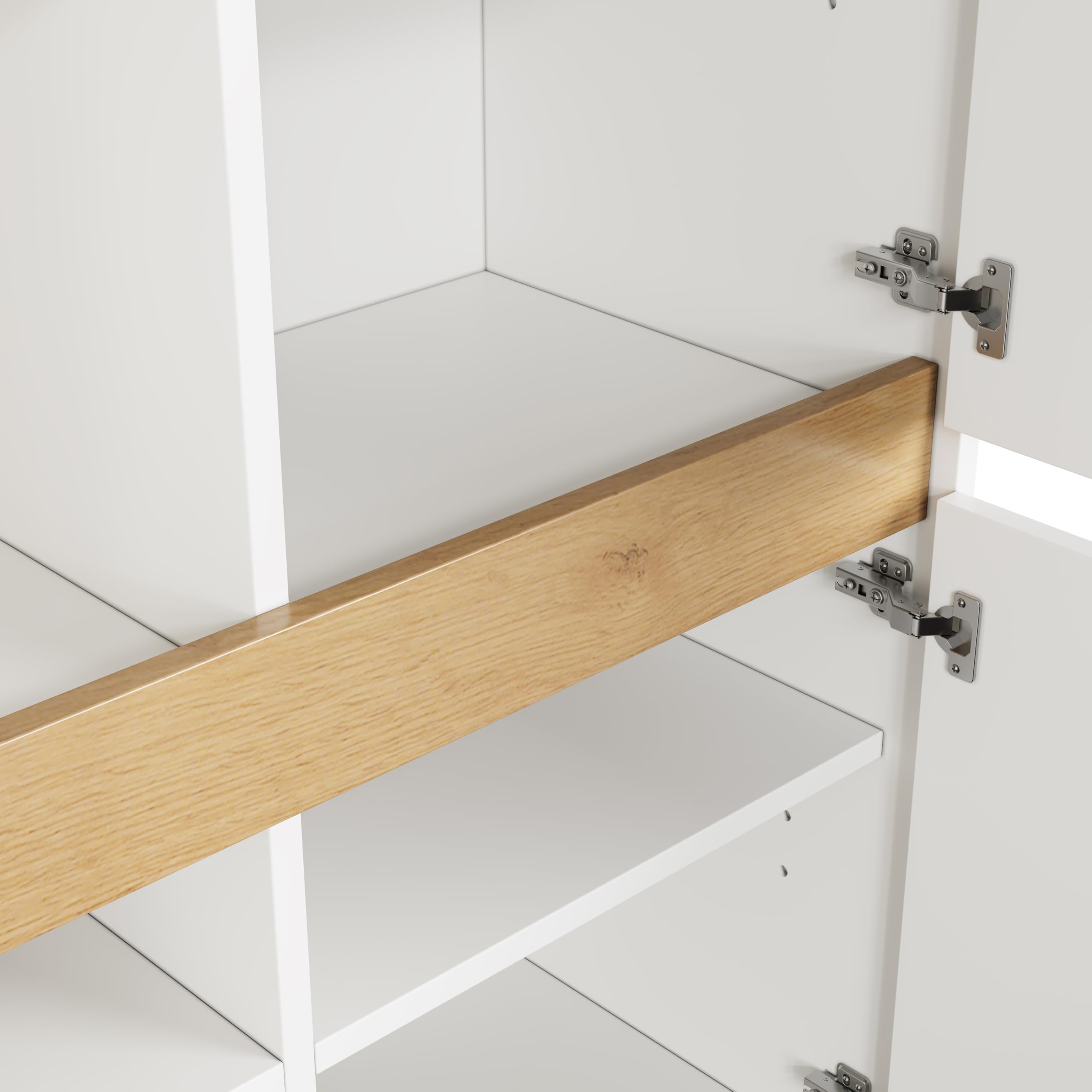 Armadietto alto, 90 x 40 x 110 cm, ripiani regolabili, credenza, armadietto moderno, cassettiera, armadio alto